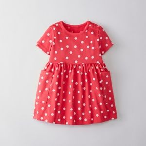 Hanna Andersson Polka Dot Pocket Dress - Red